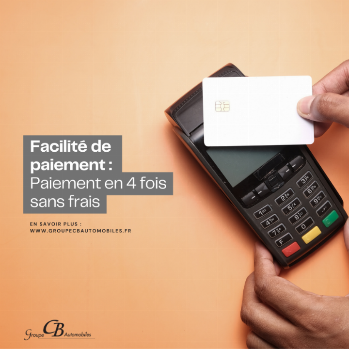 Payez en 4 fois sans frais